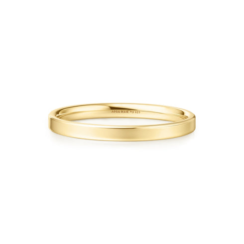Gold Smooth Band 2mm